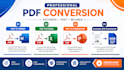 do PDF to word, excel, powerpoint and document conversion