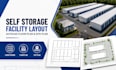 design self storage facility layout, autocad floor plan and site plan