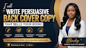 write persuasive back cover copy for self published authors