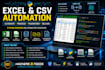 automate excel CSV and data processing tasks with python