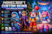 create custom minecraft skins and 3d minecraft character designs
