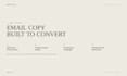 write high converting email copy for your ecommerce brand