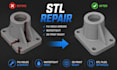 fix mesh, repair 3d scan, cleanup stl, and reverse engineering scan to cad