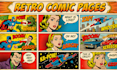 create retro comic retro comic art retro comic book retro comic page pulp poster