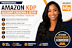 create and setup your amazon KDP account professionally
