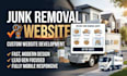 create a responsive junk removal website or hauling company website with booking