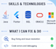 develop and fix your java flutter and sql projects