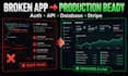 fix lovable, replit, bolt, base44 and supabase vibe coded apps