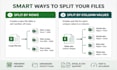 split large excel or CSV files into multiple files
