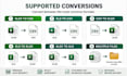 convert excel xlsx xls and CSV files