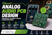 analog audio pcb design for guitar effects,mic preamp,amplifier and audio device