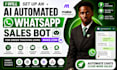 set up an ai automated whatsapp sales bot for order tracking using make com