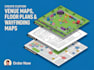 create custom venue maps, floor plans and wayfinding maps