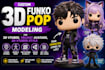 create custom 3d funko pop modeling for 3d vtuber, vrchat avatar 3d vtuber style