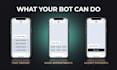 build a custom telegram bot for orders, bookings and payments