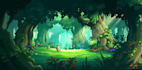 create game environment concept art and background illustrations