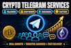 crypto telegram follower, telegram group, telegram subcriber, telegram chatter