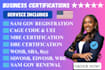 do sam gov registration, cage code, sba 8a, wosb, sdvosb, dbe, mbe certification