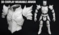 create custom 3d armor model cosplay armor wearable armor stl for 3d print paint