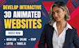interactive 3d animated website spline 3d animated webflow webgl threejs r3f svg