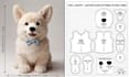 create a custom plush sewing pattern for plush stuffed animal and tech pack