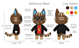 create custom plushie reference sheets for stuffed animal characters
