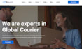 design wix courier website delivery service logistics booking website