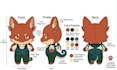 design custom plush reference sheet tech pack stuffed animal ych concept