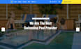 design wix pool building website swimming pool construction company website
