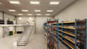 create warehouse rendering , logistic animation and walkthrough