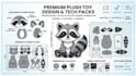 do custom plushie step by step sewing pattern for plush stuffed manufacture