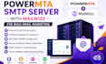 setup powermta SMTP server with mailwizz for bulk email marketing