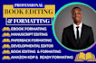 book editing and formatting manuscript formatting and developmental book editing