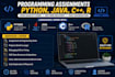 do computer science assigned, python, cpp and r programming tasks and projects