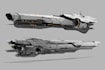 create spaceship concept art for you