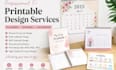 design printable planner, journal, desk calendar, wall, educational calendars