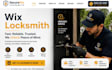 design wix lockmith website emergency lock repair key replacement website setup