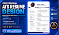 design professional, modern resume, CV, in canva