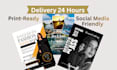 create modern and professional flyer