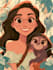 make a disney children cartoon illustration