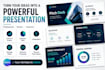 design a modern canva pitch deck and business presentation