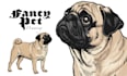 create a premium pet illustration for luxury pet owners