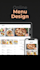 design modern restaurant website with online menu