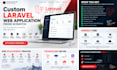 build custom laravel PHP web application and admin dashboard