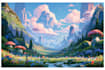 fantasy concept landscape illustrations
