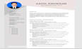 design a professional and modern CV resume