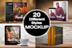 create amazing 3d book cover mockup in 20 different styles