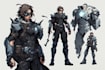 create custom superhero character in action