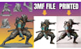 convert 2d to 3d multicolor 3d printable models stl 3mf file for 3d printing