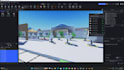 build high quality roblox city map, roblox game, low poly and 3d environment